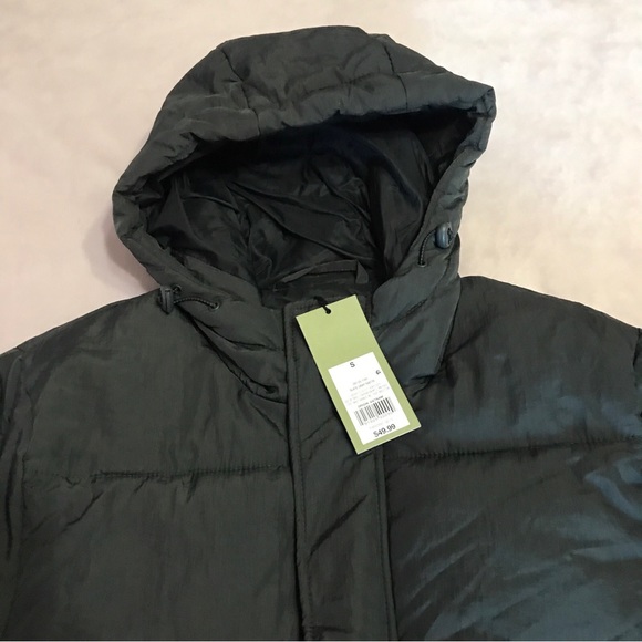 Goodfellow Mens Mid Weight Puffer Jacket Slate Gray Size Small New! - Picture 2 of 6